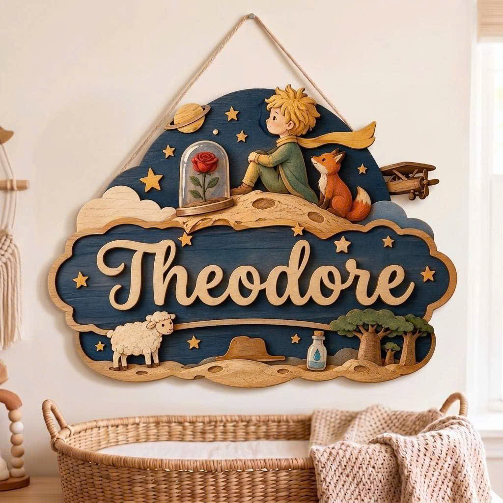 Hoang Tu Be Wooden Sign